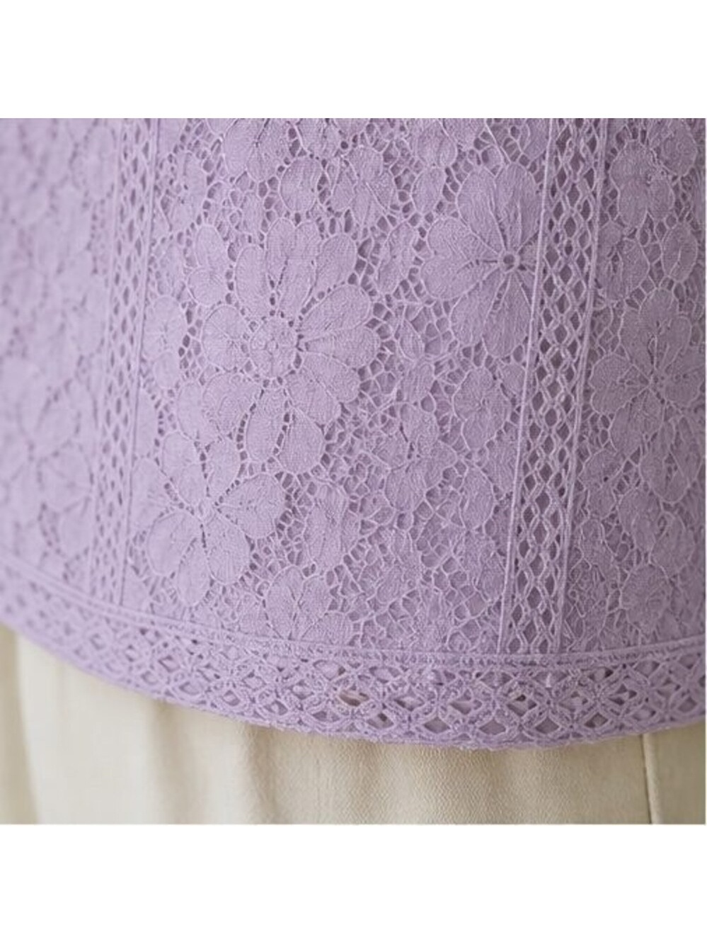 Lilac Ruffle Blouse - Picture 6 of 6